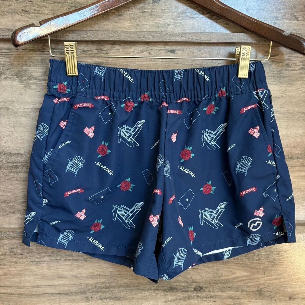 Magellan Outdoors Navy Blue Alabama Shorts XS Southern Preppy Camellia Sporty